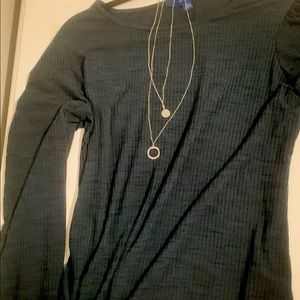 Long Sleeved Shirt with Necklace